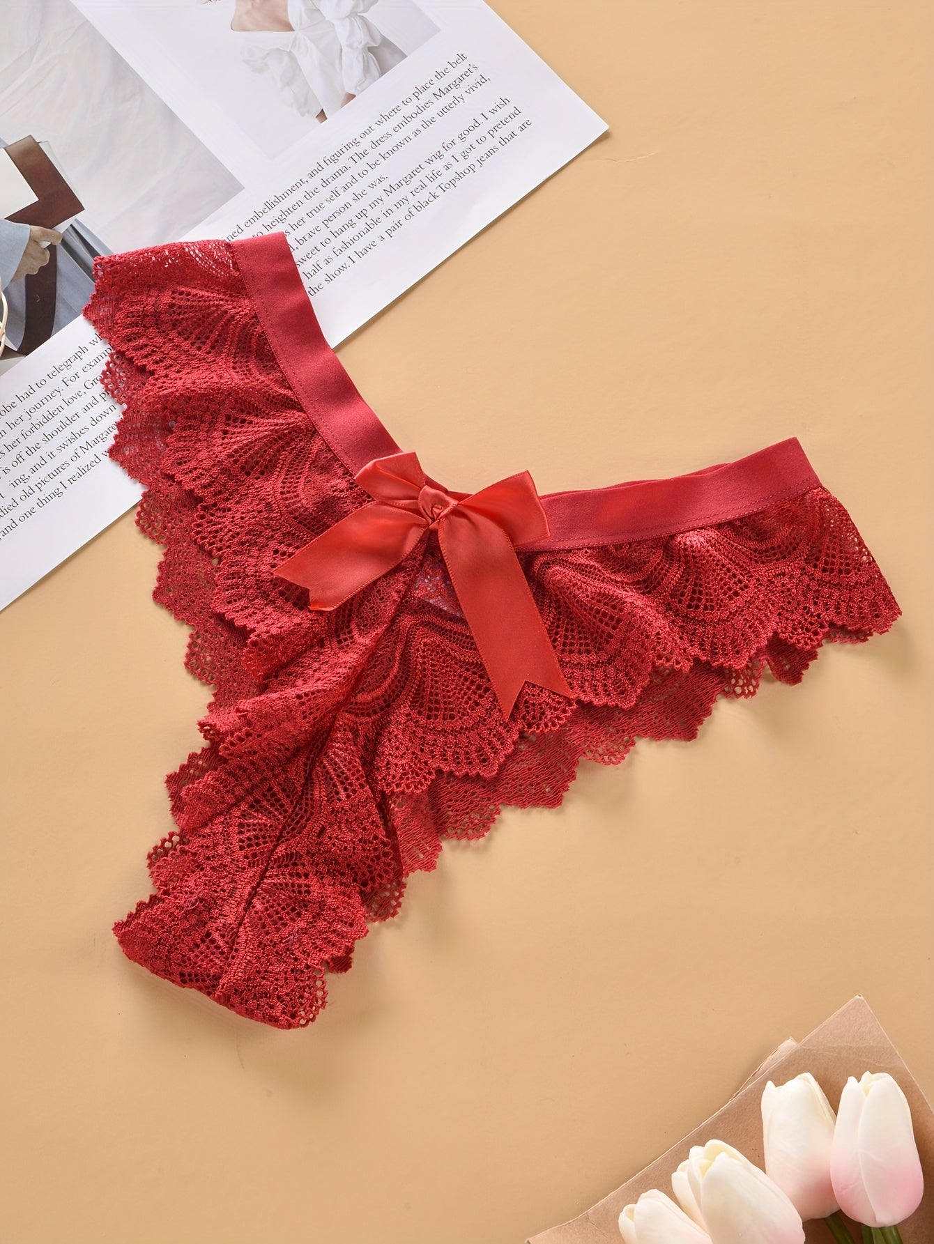 Women's Lace Thongs Sexy Comfortable Breathable Stretch Intimates