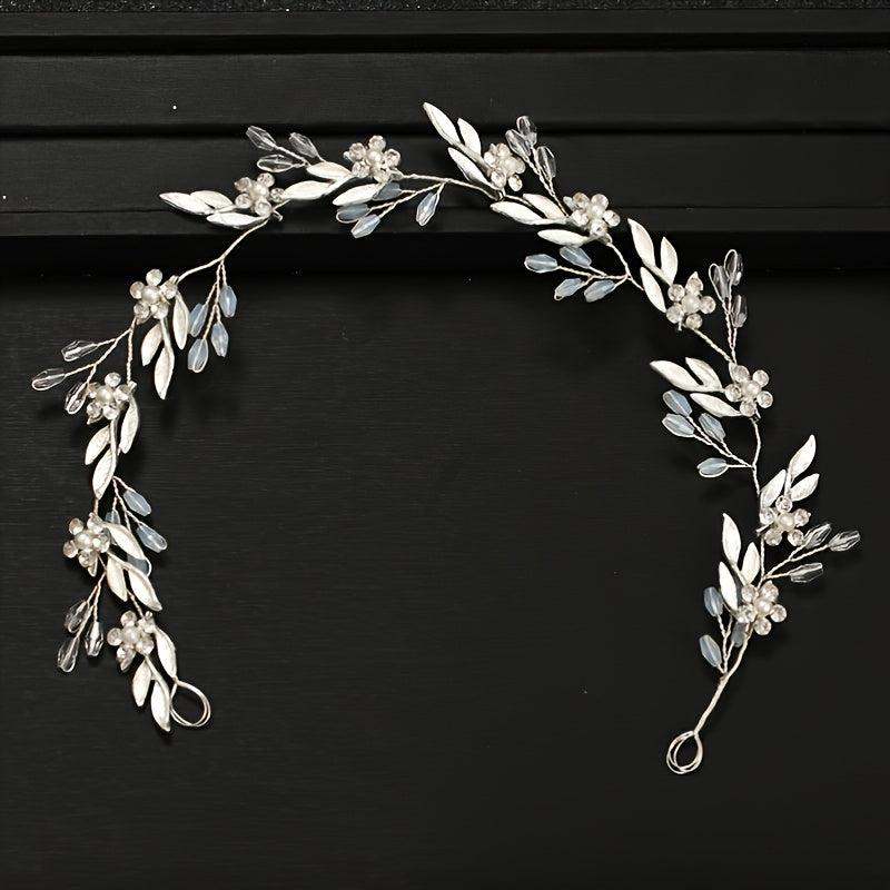 Golden Leaf Bridal Hairband for Wedding and Special Occasion