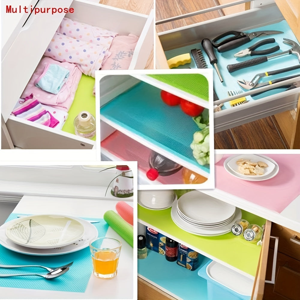 Refrigerator Shelf Liners Pack of 1-16 Washable Waterproof Oilproof for Shelves Cabinets
