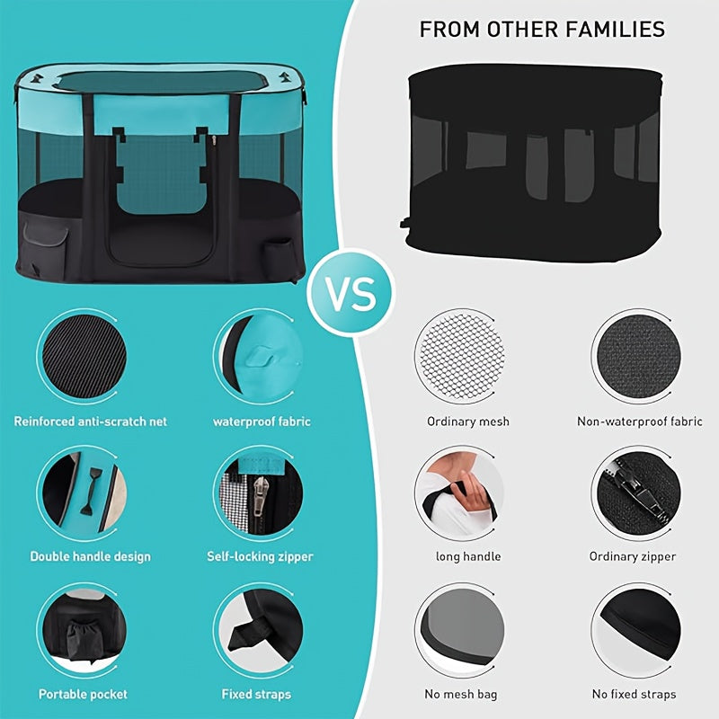 Square PVC Pet Carrier Backpack for Travel Portable Dog Carrier Bag