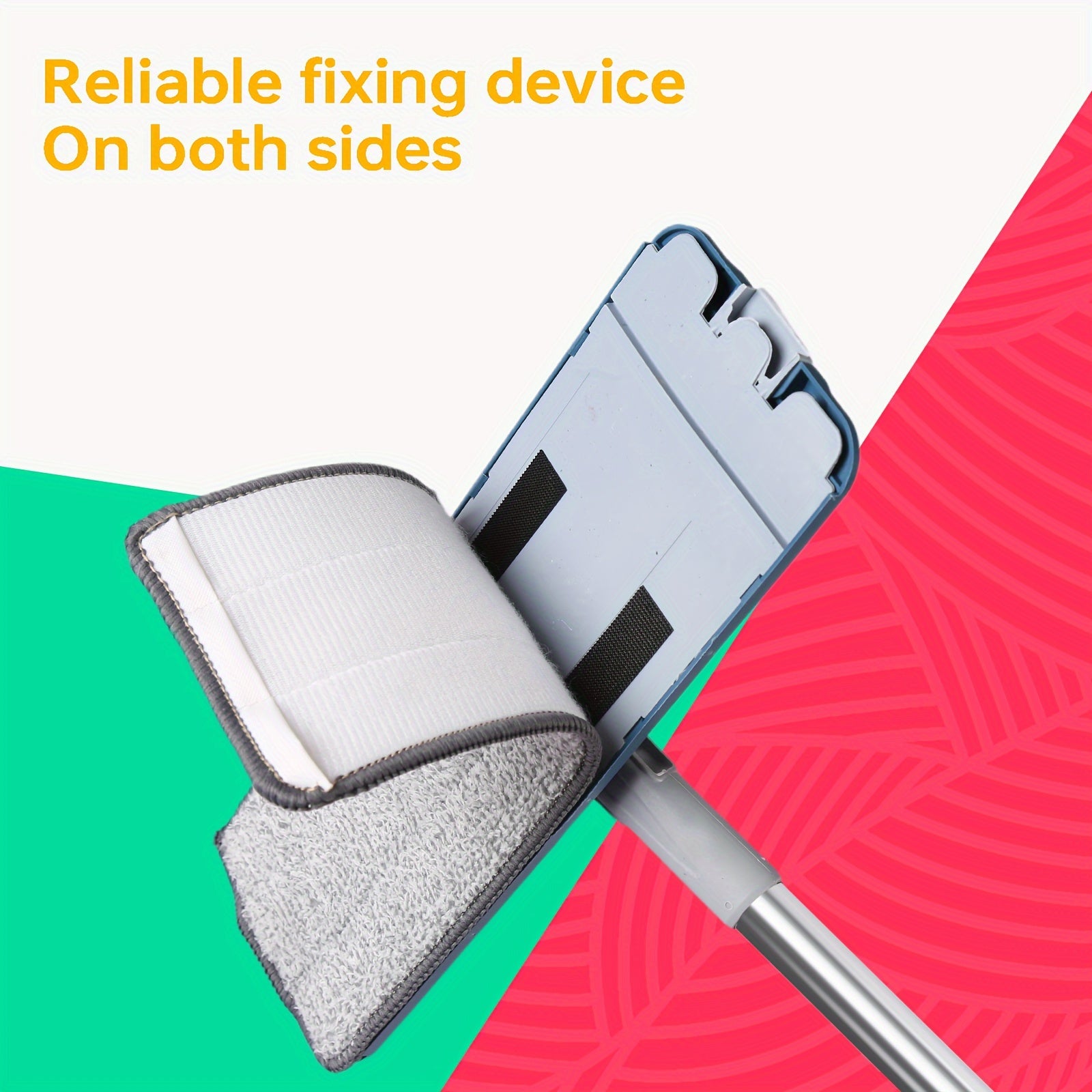 8L Deep Blue Mop va Kova to'plami mikroto'l padlari bilan oshxona va hammomni tozalash uchun