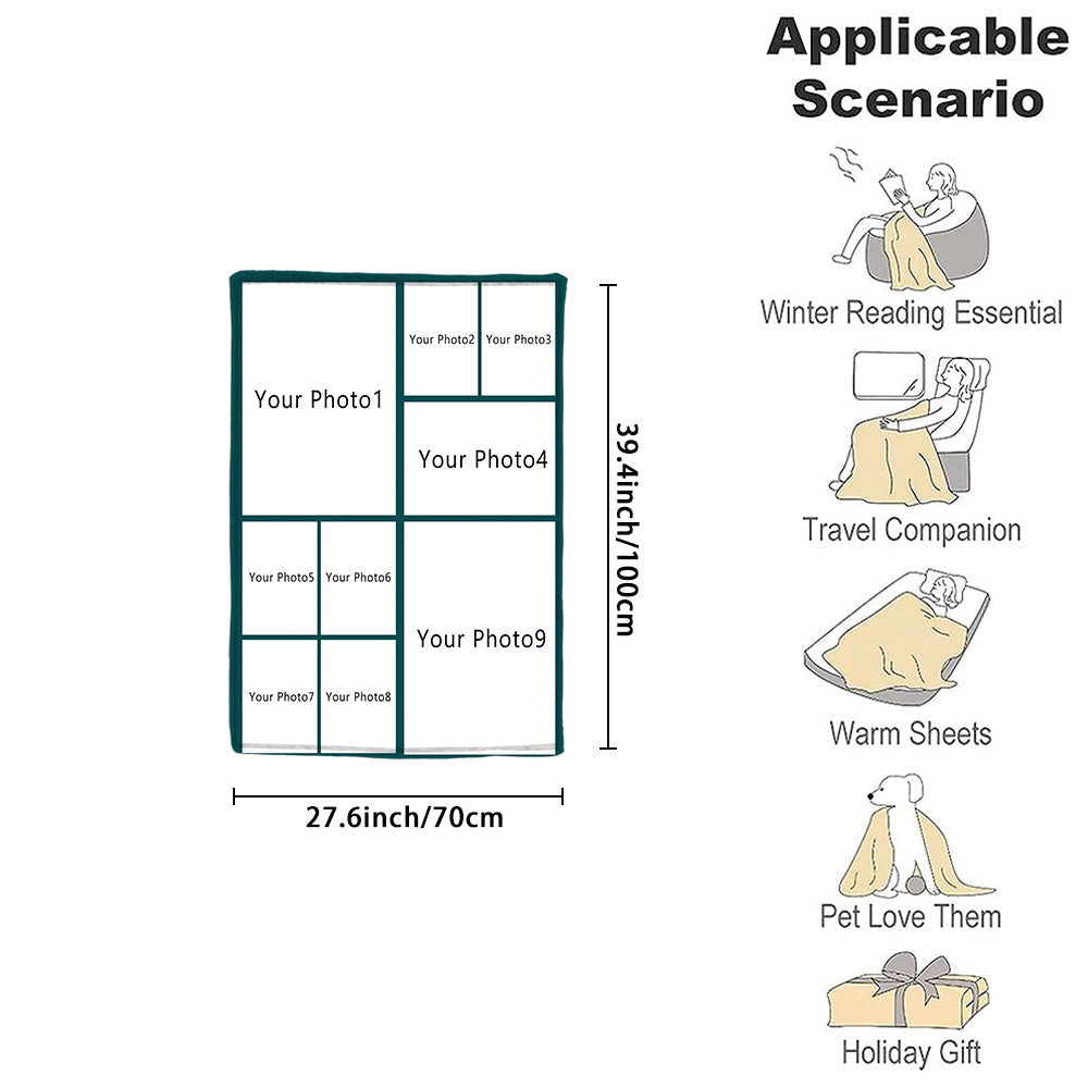 Personalized Couple Flannel Throw Blanket Soft Warm Gift for Couch Bed Camping