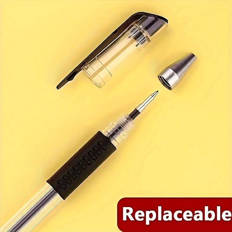 24-Pack Gel Ink Rollerball Pens 0.5mm Medium Point Waterproof Quick Dry Washable Office School