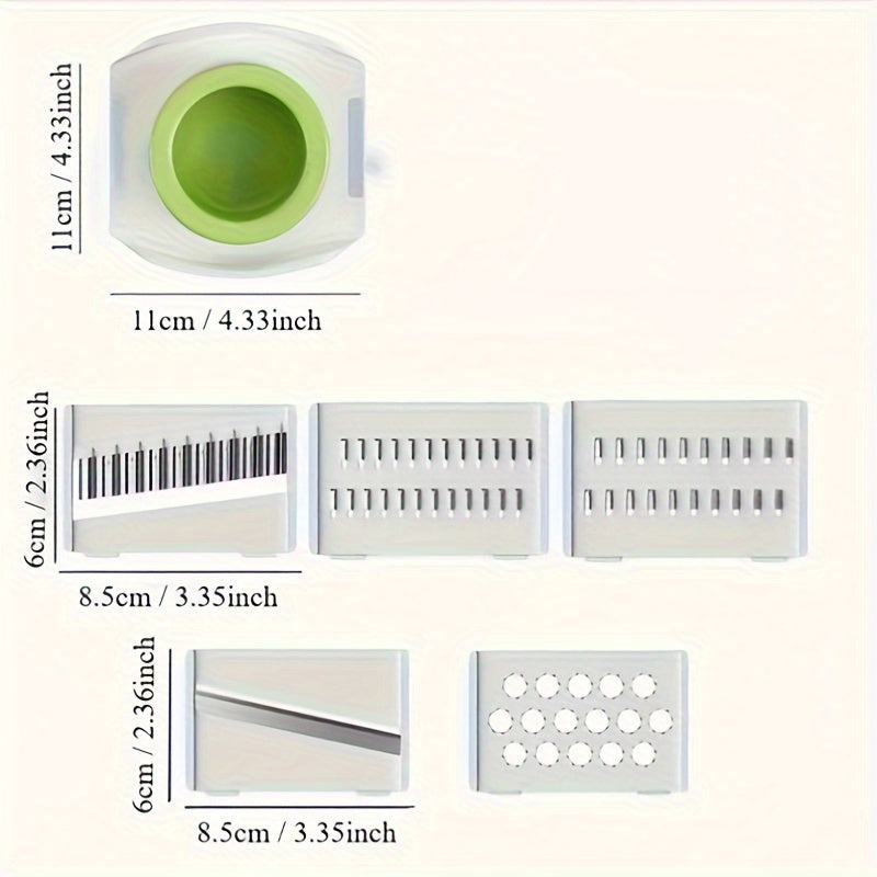 Multi-Functional Stainless Steel Kitchen Tool Grater Shredder Slicer Julienne Peeler