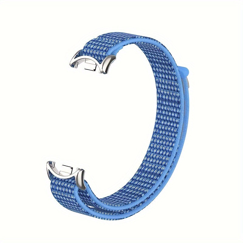 Nylon Loop Strap for Smartwatch Compatible with Mi Band 8 9 9 NFC Polyamide Water-Resistant Not Water Resistant
