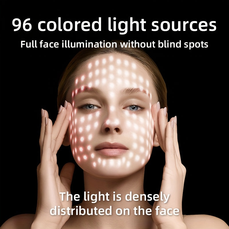 Lightweight Facial Skincare Device with Multi-Color Light Therapy for Home Use