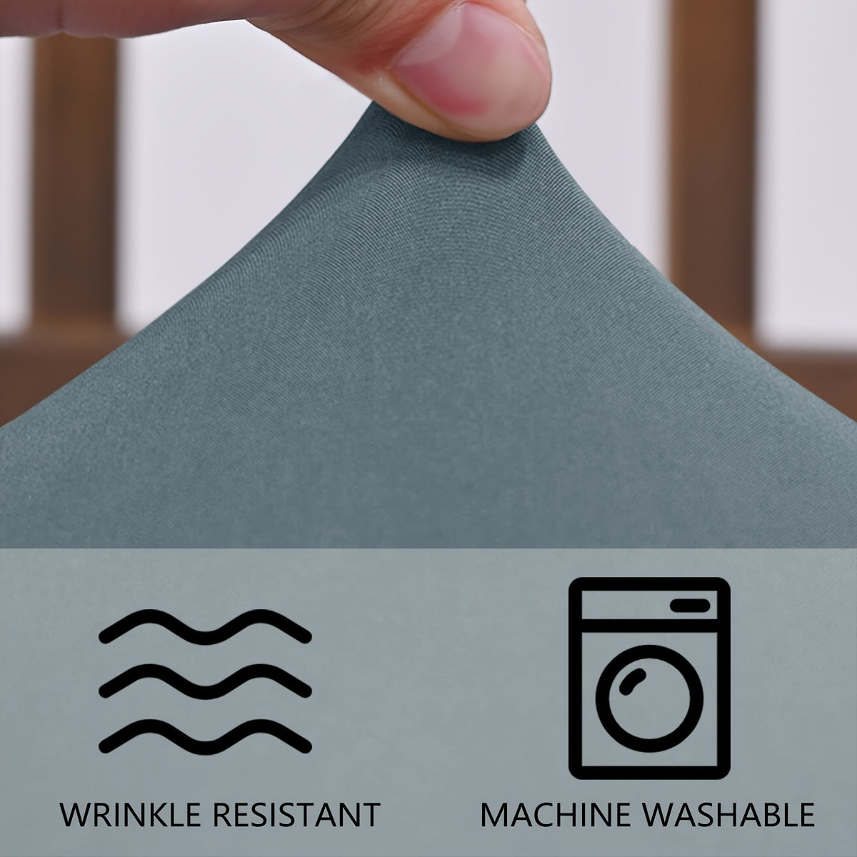 Чехол для стула с матовой однотонной окраской, мягкий и эластичный, пылезащитный и грязеотталкивающий. Подходит для кресел в гостиной.