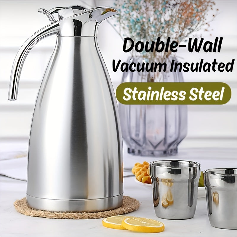 Stainless Steel Thermal Carafe Vacuum Insulated Keeps Coffee Hot 12 Hours Cold 24 Hours