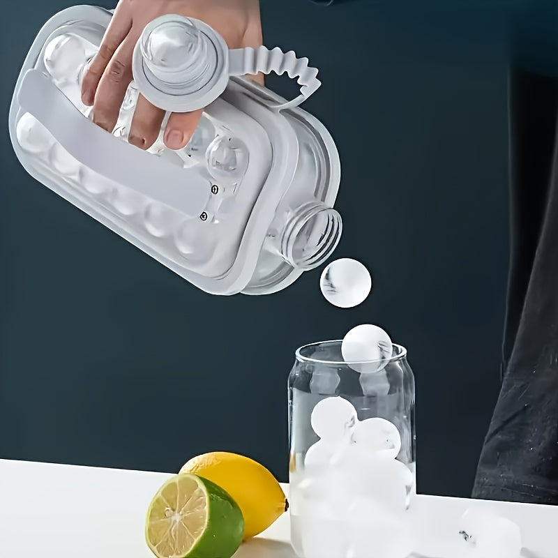 Adult Folding Ice Maker Water Cup with 17-Chunk Ice Mold and Tray