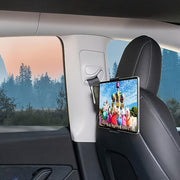 Soporte para teléfono y tableta para asiento trasero de coche, montaje en la parte trasera del vehículo, negro