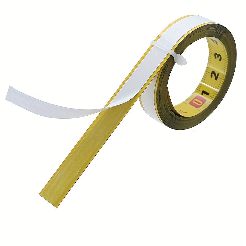 Self-Adhesive Tape Measure Iron 0.5 Inch Wide Metric Scale for Woodworking