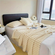 Space-Inspired Flannel Knit Throw Blanket 119x200cm Cozy Polyester Lightweight