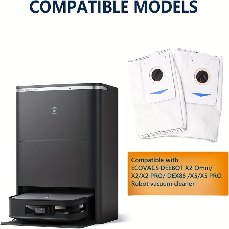 Set of 12 High Capacity Vacuum Bags for Floor Cleaning Compatible with X2 X2 PRO X5 Models