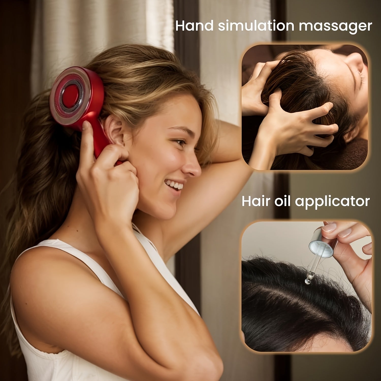 USB orqali zaryadlanadigan elektr bosh massaj tarozi, asosiy moy qo'llash uchun. 3 ta massaj rejimi, vibratsiya orqali dam olish, ikki rangli qizil va qora dizayn, 1500mAh batareya. Barcha soch turlari uchun mos.