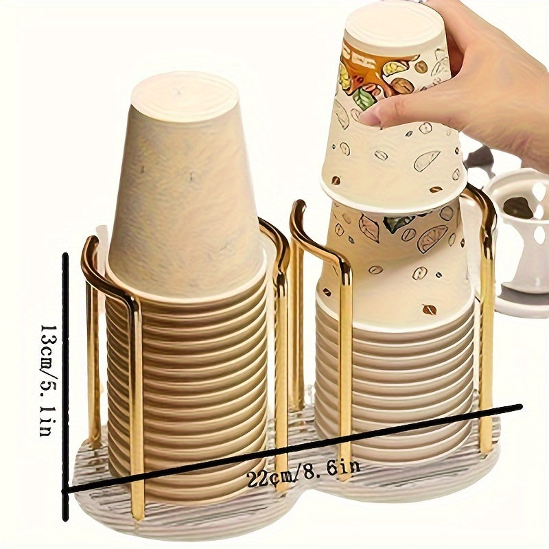 Acrylic Desktop Tea Cup and Water Cup Storage Rack for Home Use