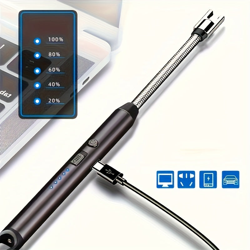 Rechargeable Electric Lighter USB Candle Gas Stove Barbecue Flexible Neck
