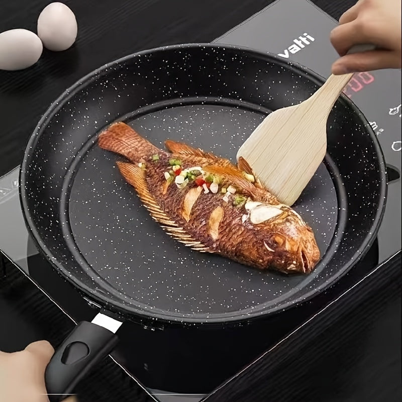Non-Stick 24cm Flat Bottom Frying Pan for Eggs and Steak on Electric Gas Stoves