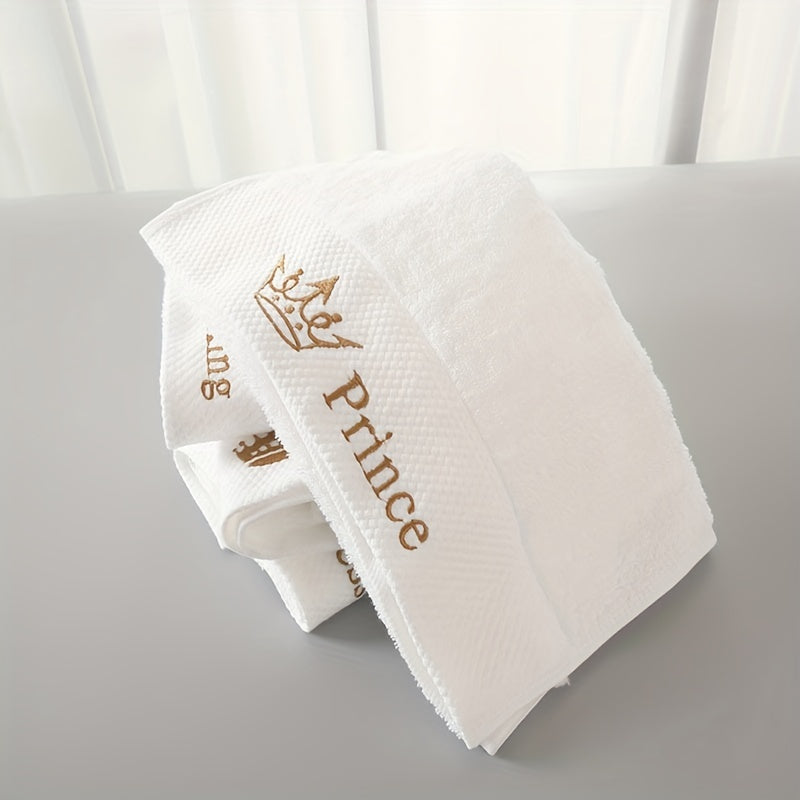 Cotton Bath Towels Soft Absorbent Embroidered for Household and Hotel Use