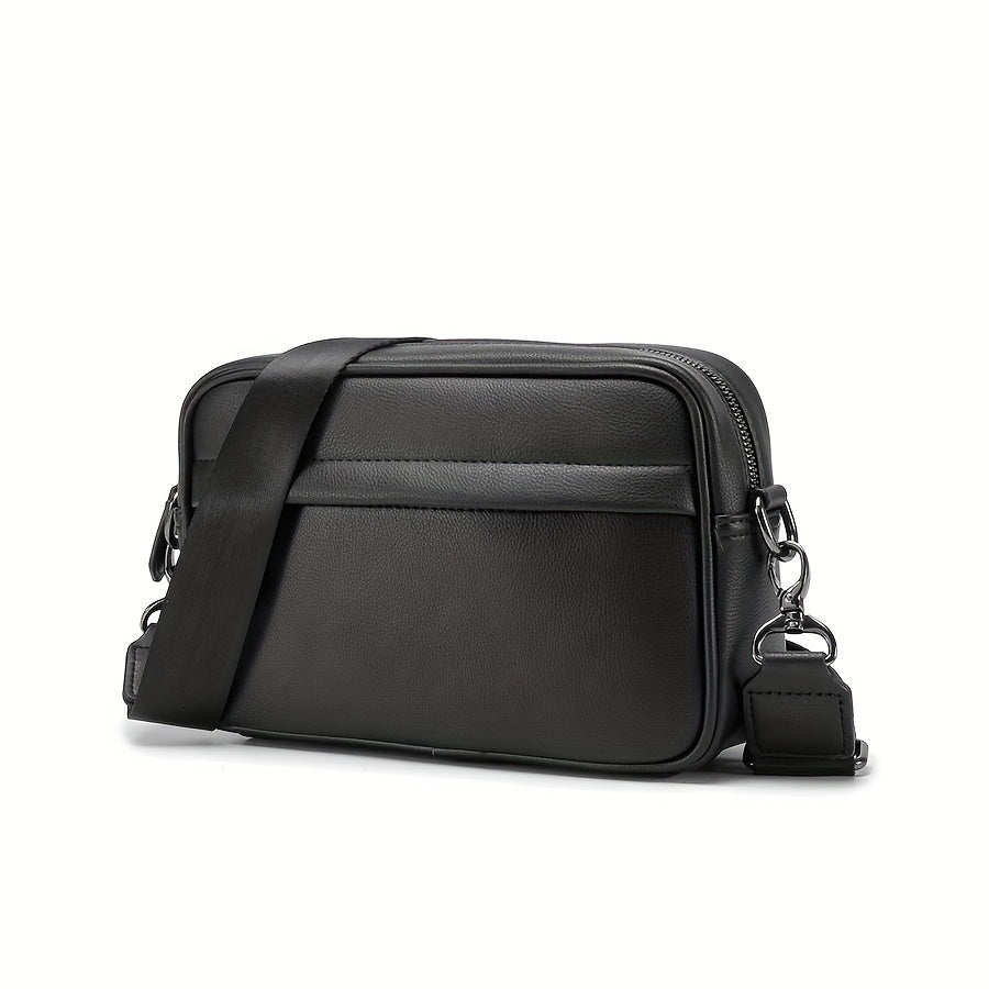 Erkaklar uchun fermuarlı tasodifiy kvadrat sumka, o'g'il do'st uchun ideal sovg'a.