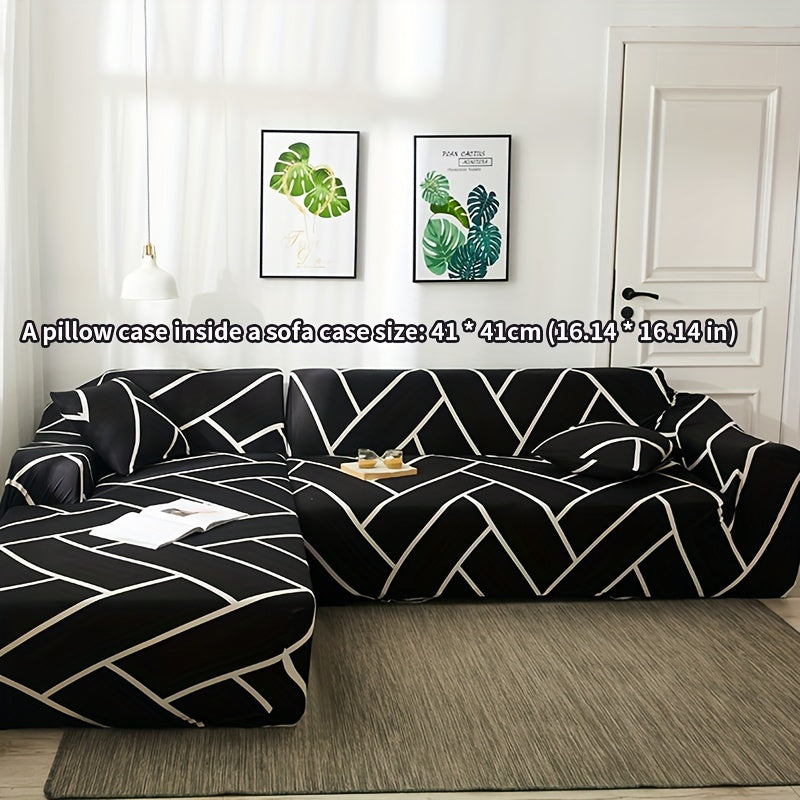 Высокая эластичная чехол для дивана с противоскользящей пенопластовой полосой, пылезащитный и подходящий для всех сезонов. Включает 1 наволочку без наполнителя. Размеры 40,89 см * 40,89 см. Идеально подходит для защиты мебели и улучшения домашнего декора.