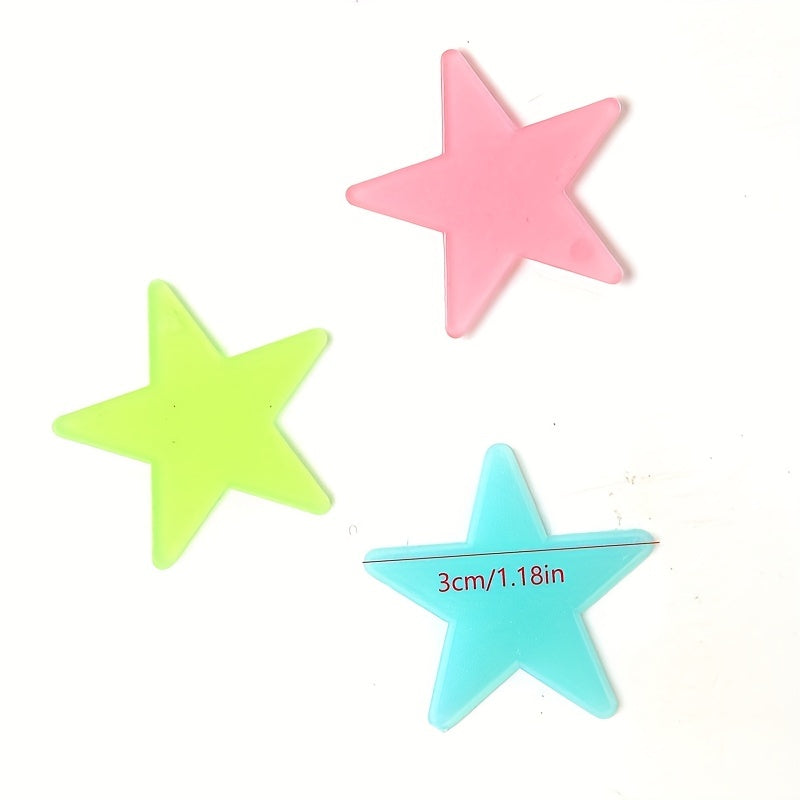 Glow-in-the-Dark Star Wall Stickers Reusable Self-Adhesive for Fantasy Rooms