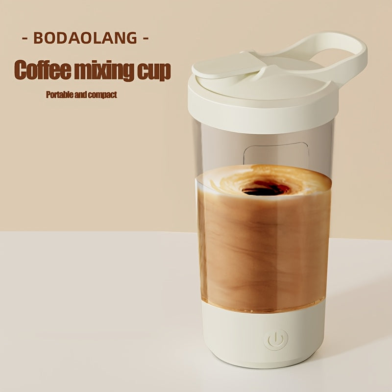 Portable Electric Mixing Cup Cordless Blender and Milk Frother for Smoothies