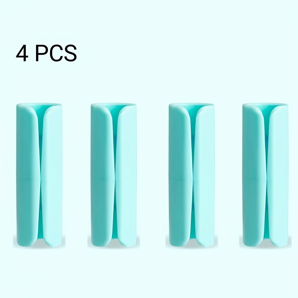 Set of 4 No-Pin Bed Sheet Grippers Anti-Slip Clips for Mattress Secure Hold Pink PP Material