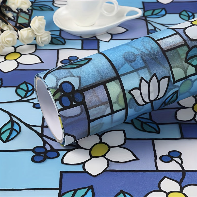 Frosted Window Film Privacy Decor 10mil Thick Self-Adhesive for Office Bathroom Home