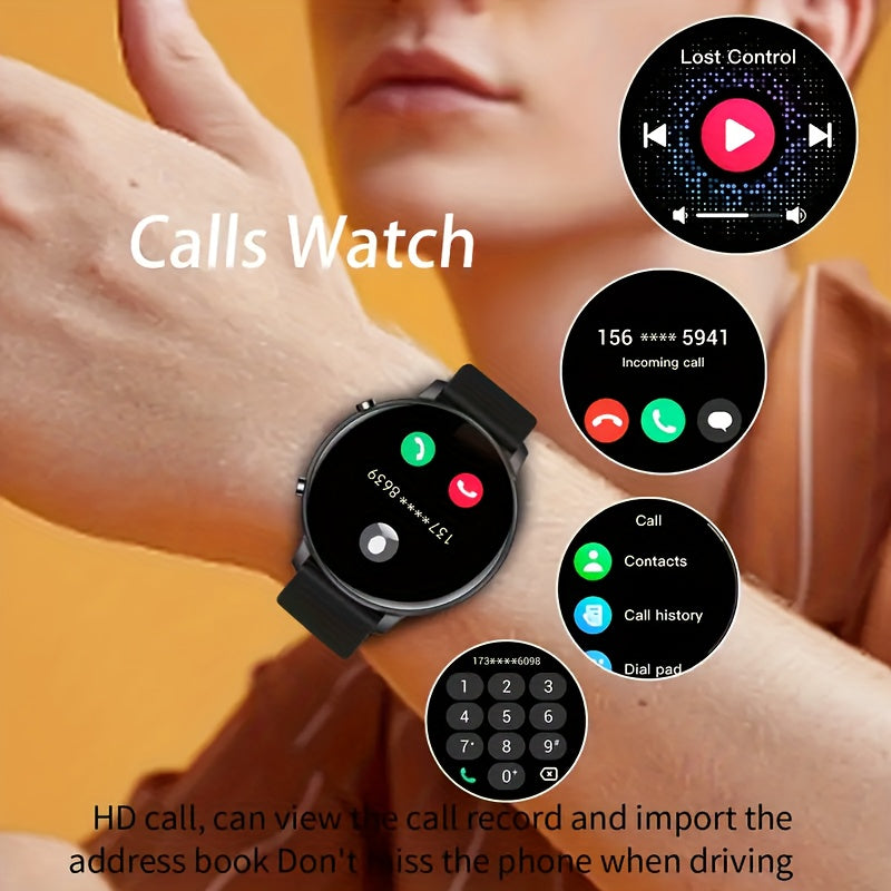 Полноэкранные сенсорные умные часы для Android и iOS с беспроводной связью, обменом сообщениями и управлением камерой