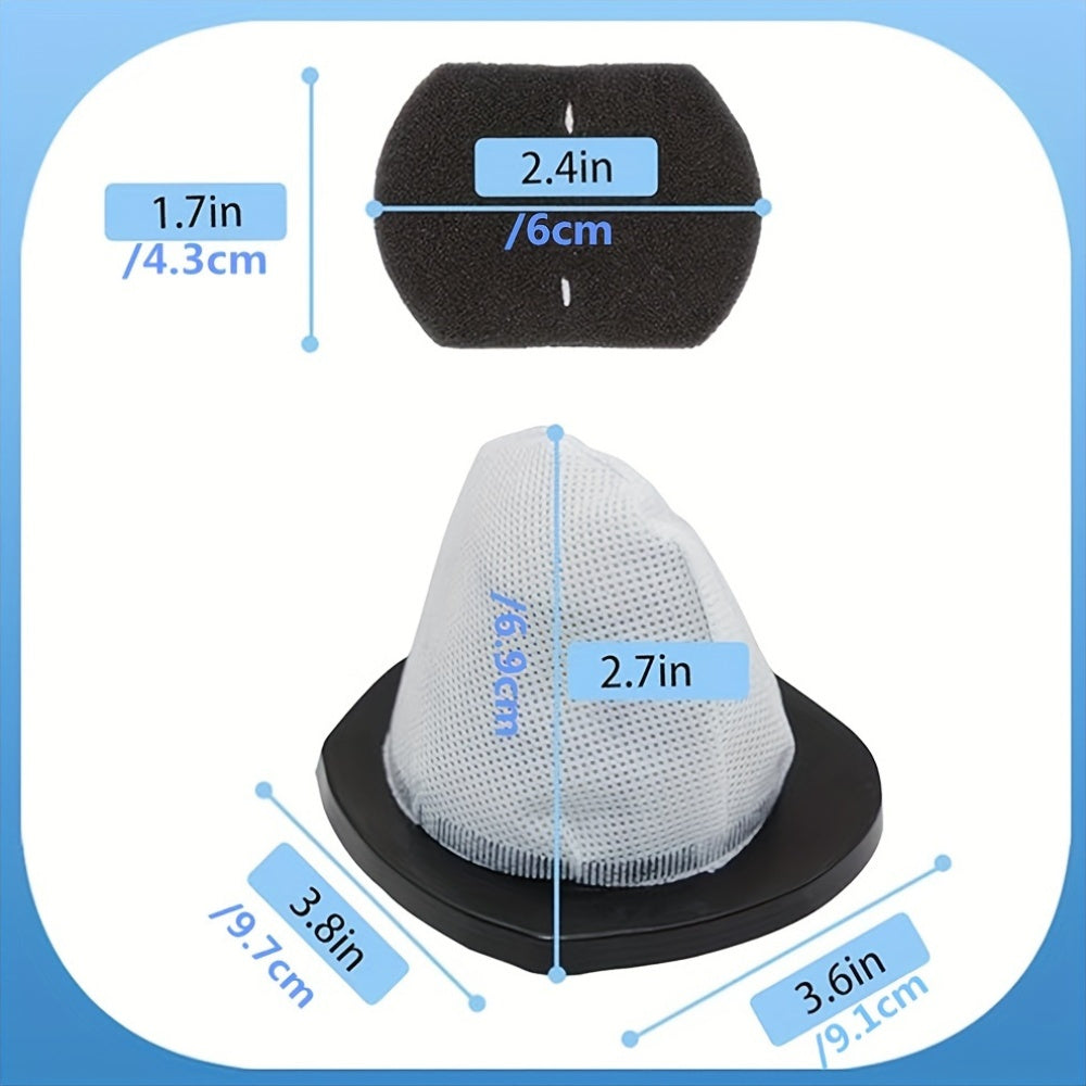 Turli modellarga mos keladigan 4-to'plam vakuum filtrlari va ko'pik filtrlari, almashtirish, mos keladi