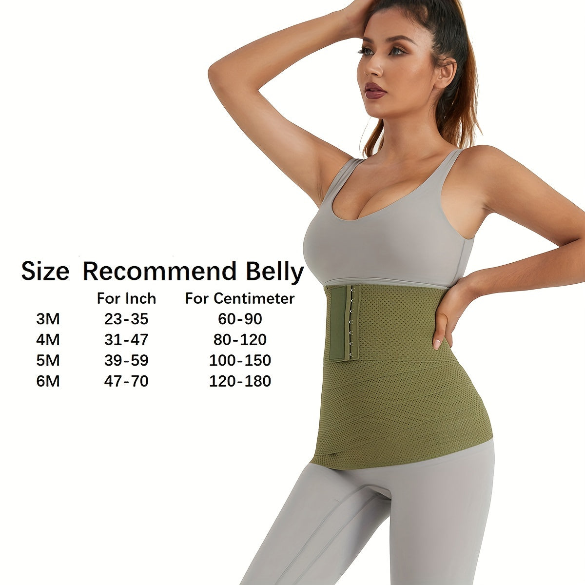 Elastic High-Waisted Postpartum Belly Band for Recovery and Yoga