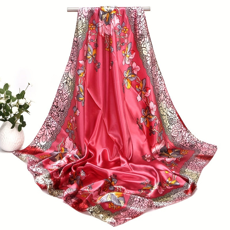 Soft Satin Sunshade Shawl for Sun Protection and Lightweight Comfort