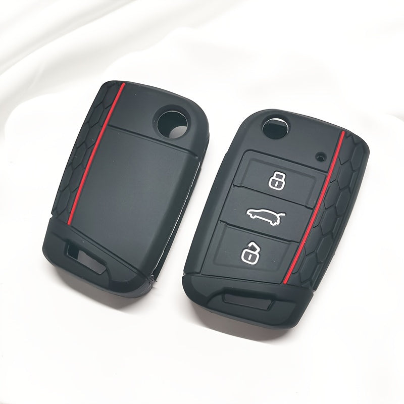 Silicone Car Key Fob Cover for Universal Remote Control Durable Protective Accessory
