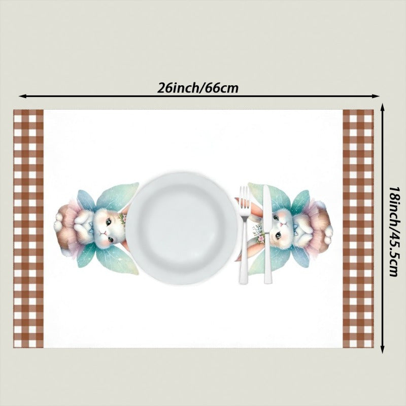 Набор из 2 кухонных полотенец Фея и Кролик 45x66 см, впитывающие, из полиэстера