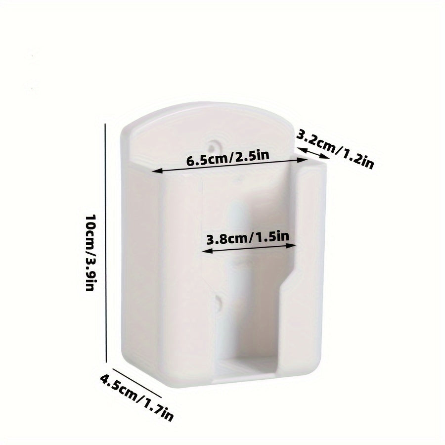 Wall-Mounted Remote Control Storage Box Adhesive Organizer for TV and Air Conditioner Racks