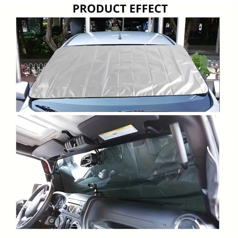 Winter Car Snow Cover Foldable Windshield Sunshade