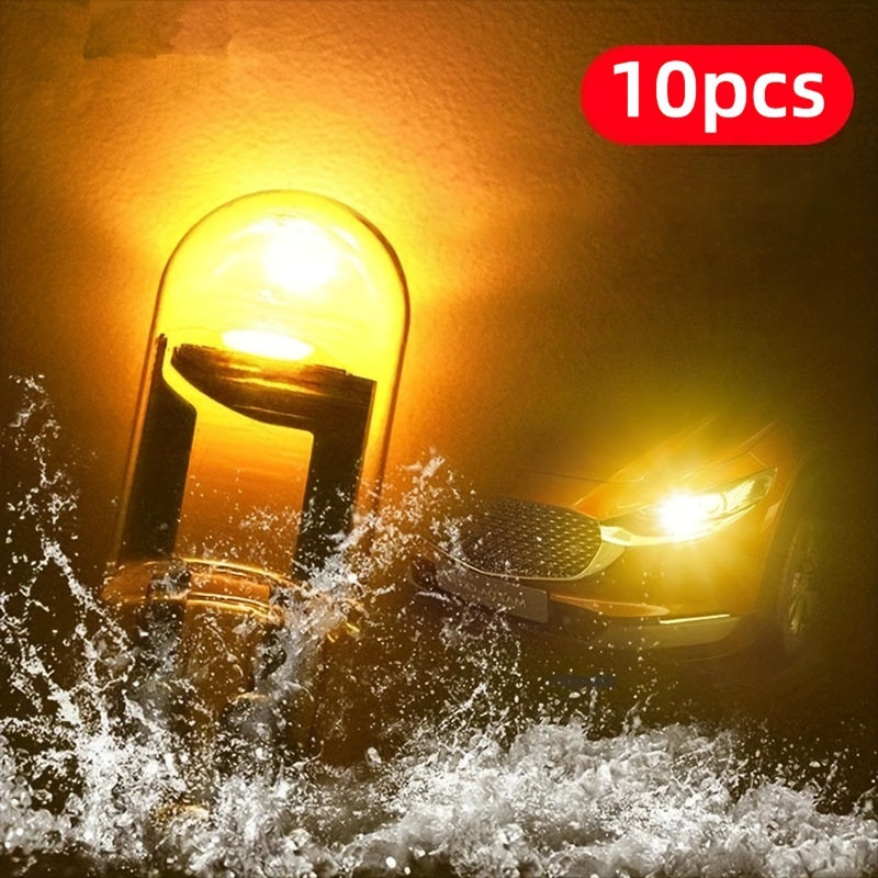 Luz de coche LED W5W T10 COB de vidrio blanca 6000K 12V bombilla de matrícula y domo