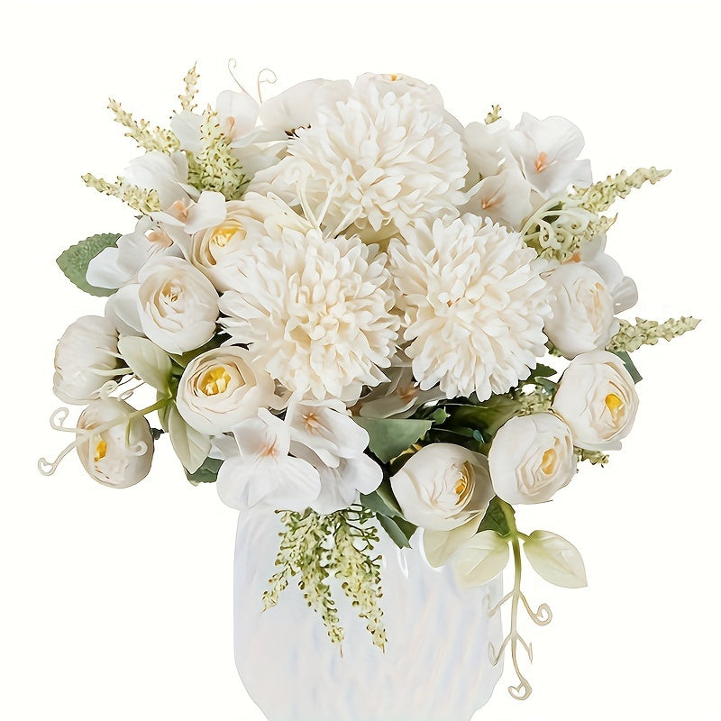 Artificial Flowers 1/3pcs Simulated Roses and Chrysanthemums for Home Decor Weddings and Parties