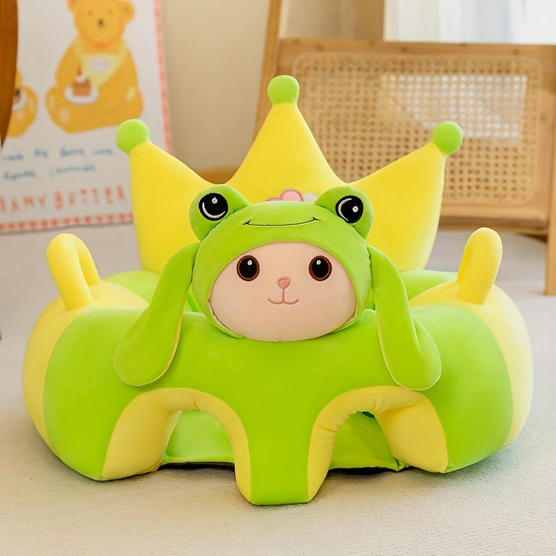 Kids Support Seat for Ages 3-12 Months Pink Green Plush Sitting Chair for Kids