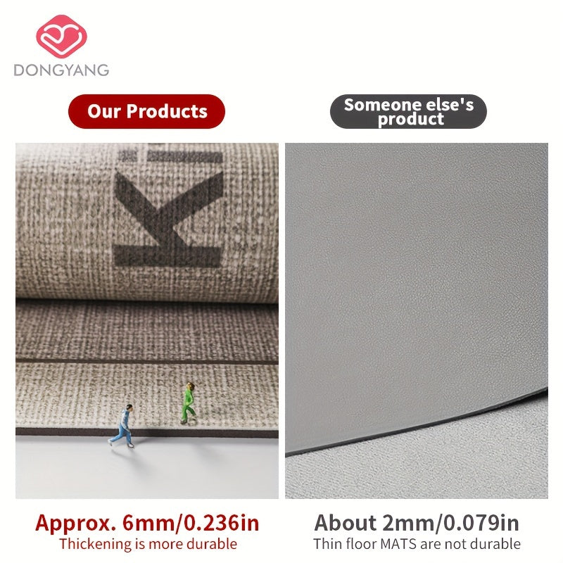 Kitchen Rug Faux Leather Water-Resistant Non-Slip Washable Floor Mat Durable Oil-Proof Runner