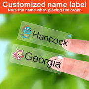 Персонализируйте свои бутылки для воды водонепроницаемыми, прозрачными наклейками с мультяшной тематикой, идеально подходящими для школы или офиса.