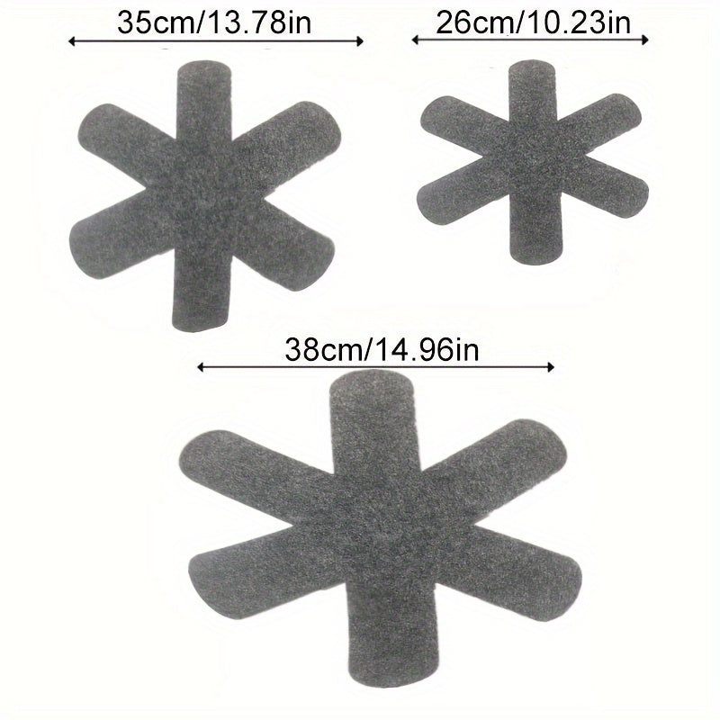 Non-Stick Felt Pads Set of 12 Scratch-Resistant Protectors for Pots and Pans