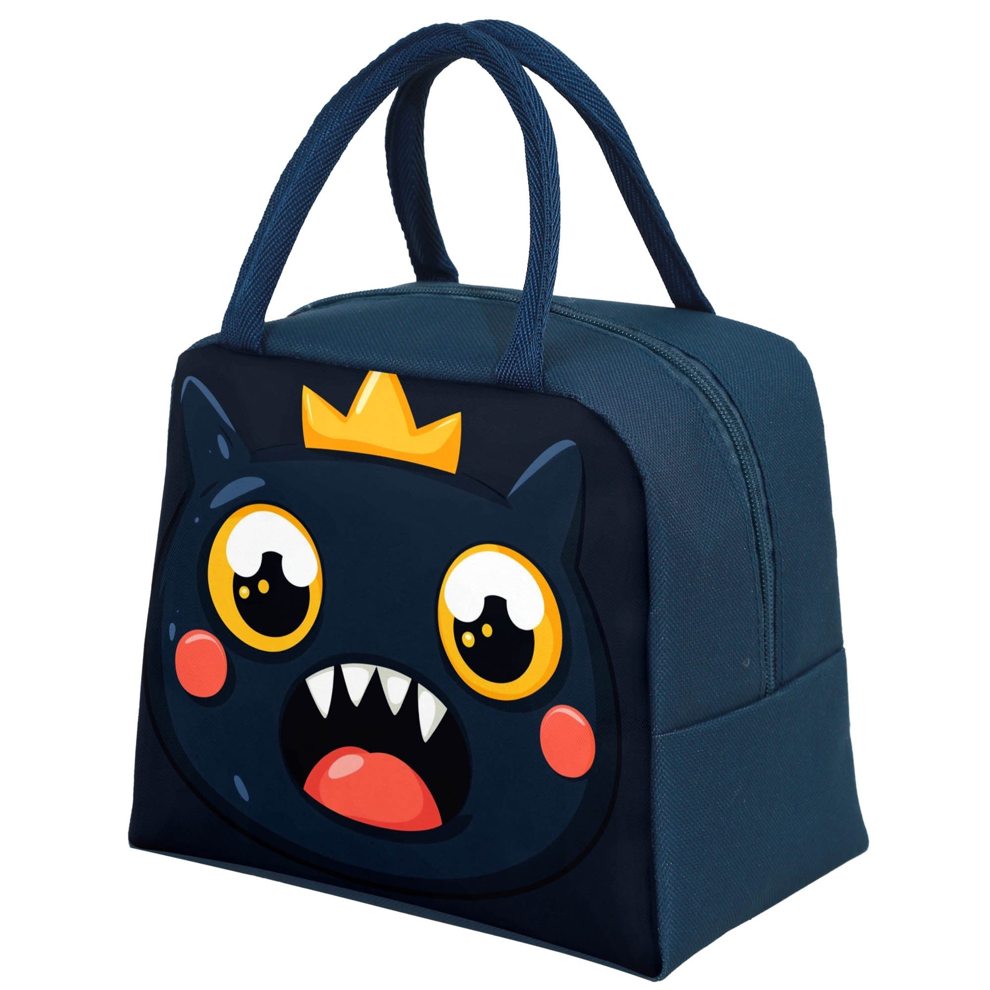 Animal Print Insulated Lunch Bag for School or Work Durable Spacious Carry Handle