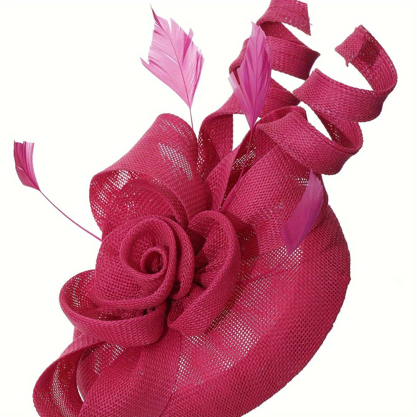 Ayollar uchun vintage linen yuqori qalpoq va sun'iy mo'ynali soch aksessuari