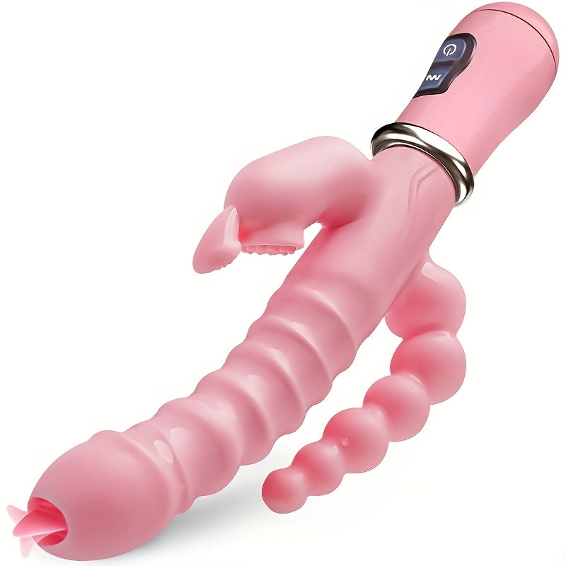 Women Silicone 3in1 G-Spot Vibrator with 12 Vibration Modes