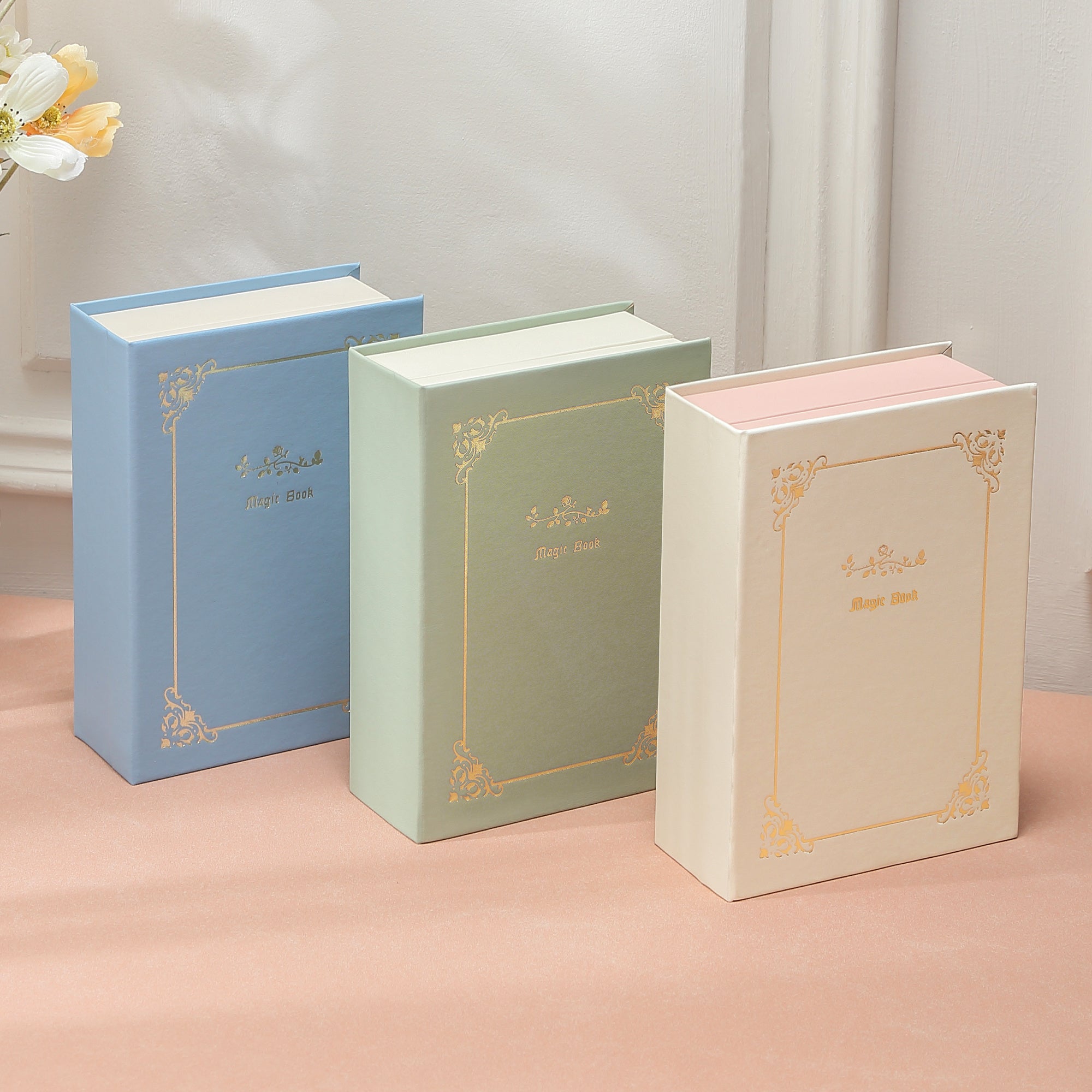 Caja organizadora de joyas magnética para pulseras, collares, anillos y diario en forma de diario