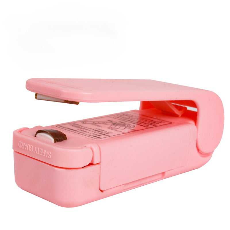 Mini máquina selladora portátil para bolsas de plástico para snacks, operada manualmente, no recargable, con batería AA disponible en 1, 2 o 3 piezas