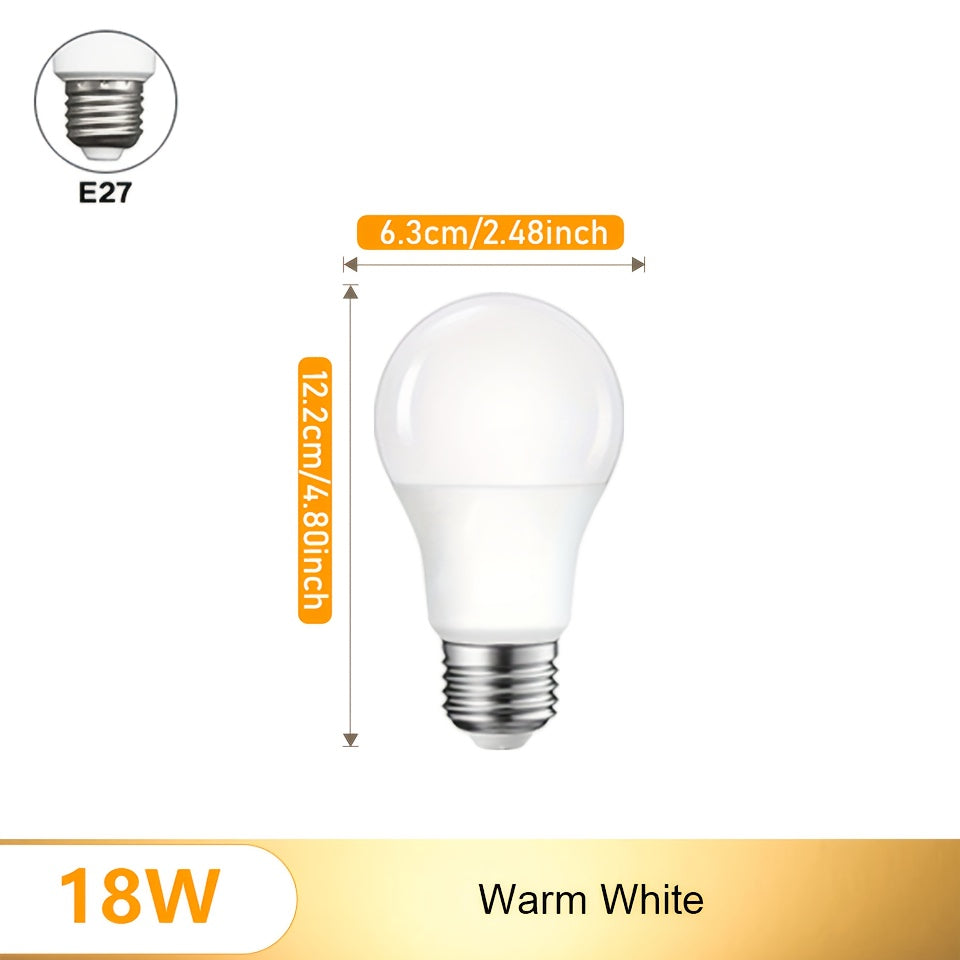 18W LED Motion Sensor Bulb E27 Auto On/Off Indoor White