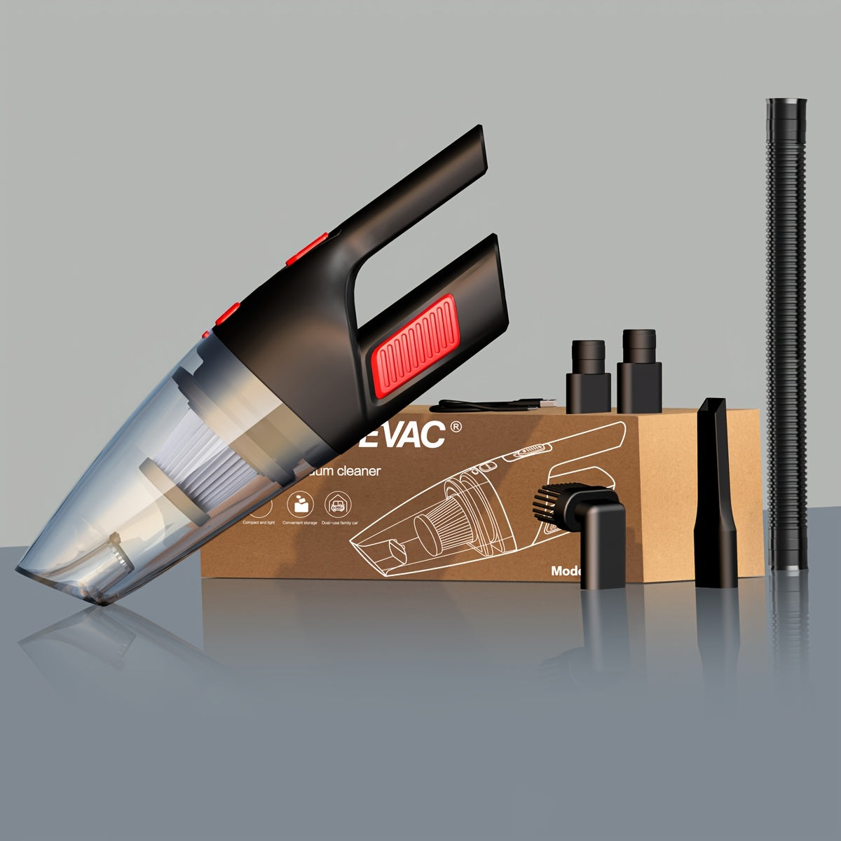 Wireless Car Vacuum Cleaner 6KPa Portable Cordless Dust Ktrap for Home Office Pet