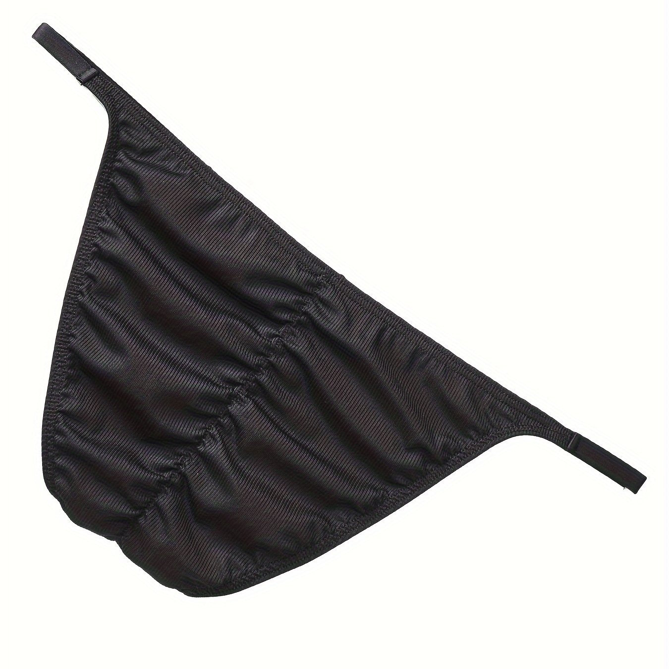 Men's Ribbed High Cut Boxer Briefs Low Waist Solid Color Polyamide Elastane